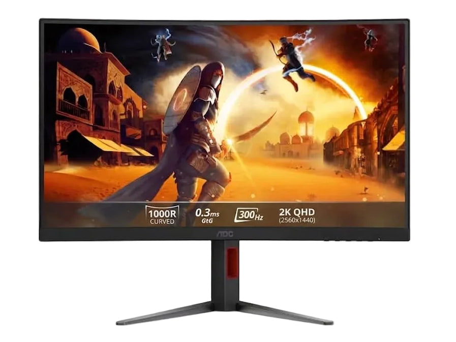 AOC CQ27G4ZH 27 300HZ 2K QHD CURVED 0.3MS GAMING MONITOR BLACK & RED