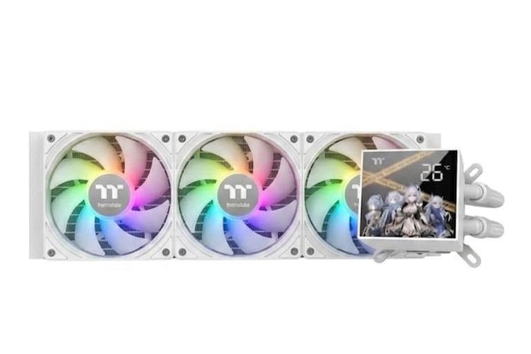 THERMALTAKE STEEL SHADOW FROST CPU WATER COOLING 360 LCD - WHITE