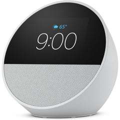 Amazon Echo Spot (2024 Release) Smart Alarm Clock With Vibrant Sound + Alexa, White