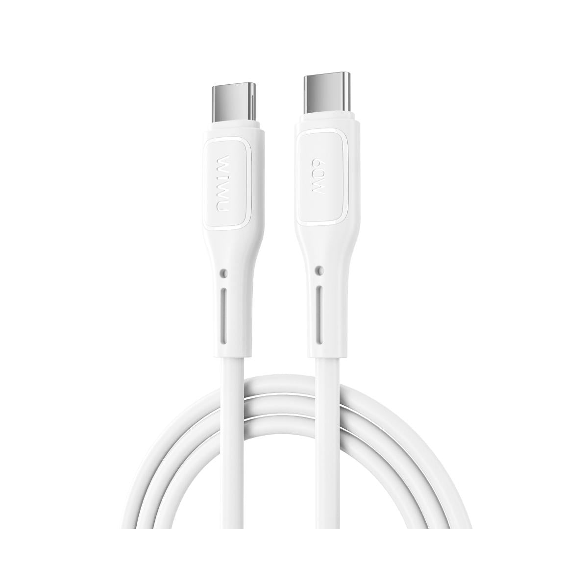 Wiwu Wi C04зe Starlink 60w Fast Charging & Durable Cable with USB - C to USB - C Cable 1 meter White