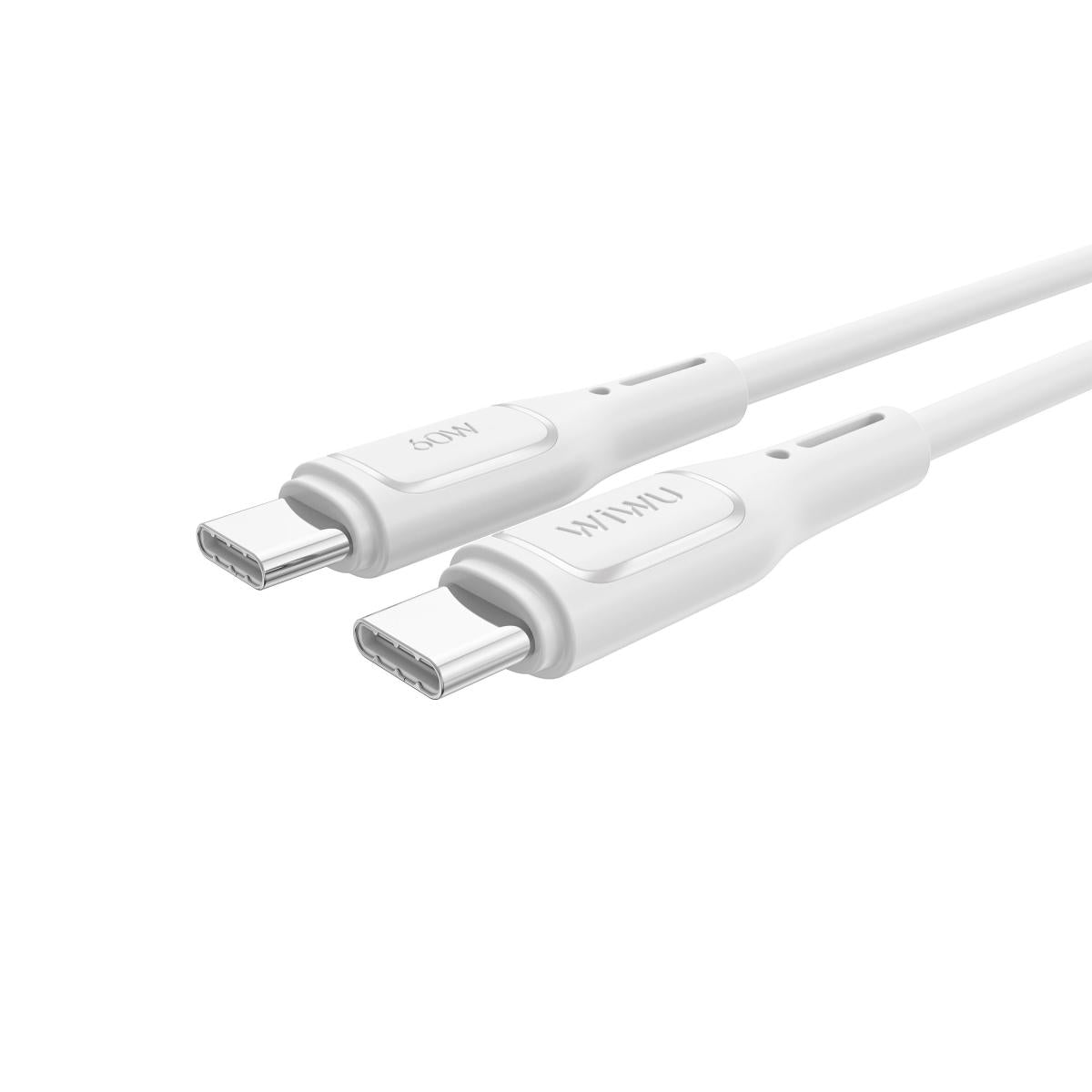 Wiwu Wi C04зe Starlink 60w Fast Charging & Durable Cable with USB - C to USB - C Cable 1 meter White
