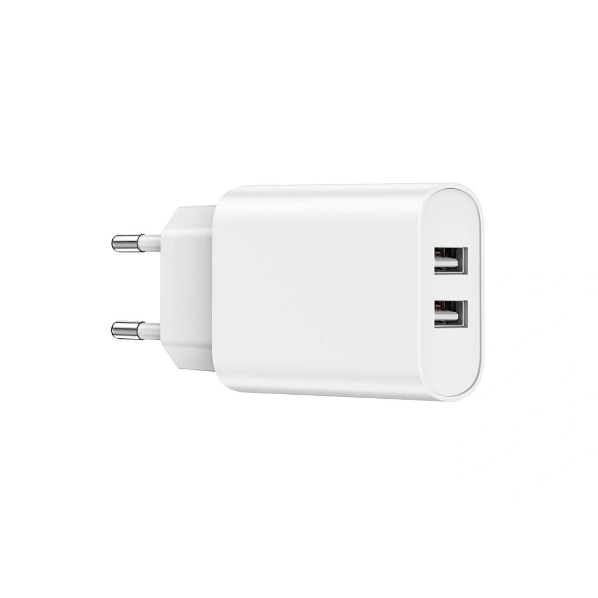 Wiwu Wi U003 Quick Series Dual Usb Charger With 3 In 1 Usb To Type C + Lightning + Micro, Charging Data Cable Set White Wiwu Wi U003 Quick Series Dual Usb Charger With 3 In 1 Usb To Type C + Lightning + Micro, Charging Data Cable Set White