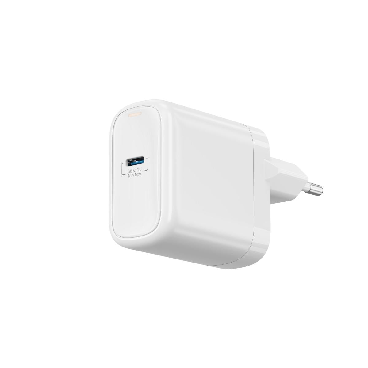 Wiwu Wi U035 Ark Wall Charger 45w Pd Gan Fast Charger White