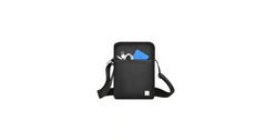 WiWU Hali Sling Bag – Waterproof Messenger Bag for Men, 1680D Polyester + PU Leather, Adjustable Shoulder Strap
