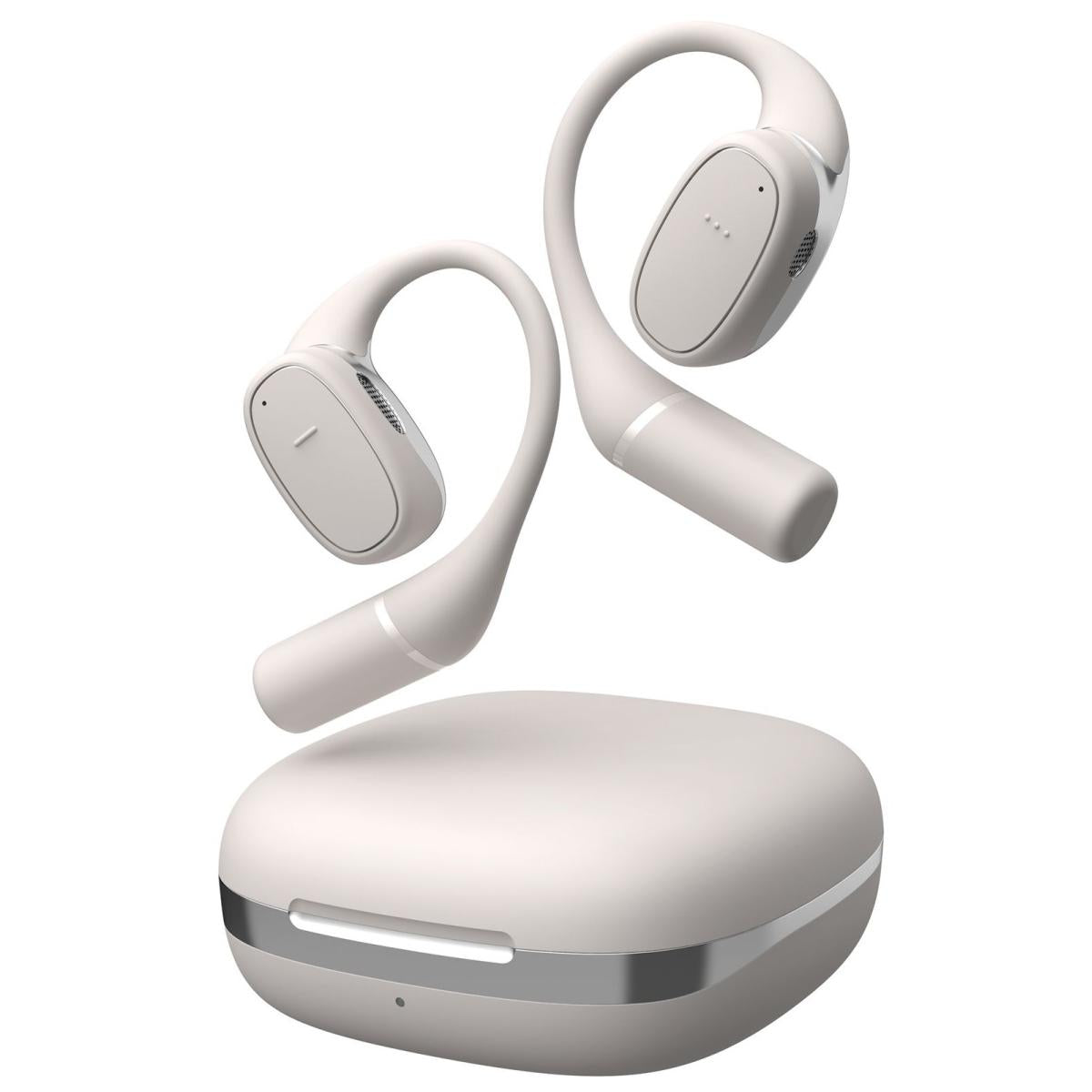 Wiwu O300 Openbuds Ows Bone Conduive Earphone Stereo Sound Sports Earphone Noise Cancelling Up To 40 Hours White - CompuMe