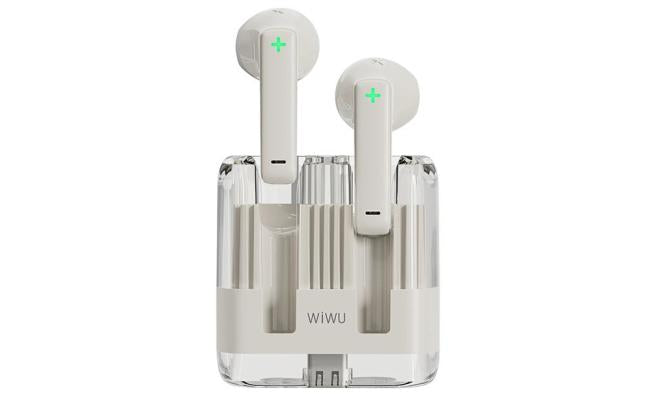 Wiwu T21 Transparent Wireless Bluetooth Earbuds Environmental Noise Cancellation Up To 180 Hours Of Standby Power White Wiwu T21 Transparent Wireless Bluetooth Earbuds Environmental Noise Cancellation Up To 180 Hours Of Standby Power White