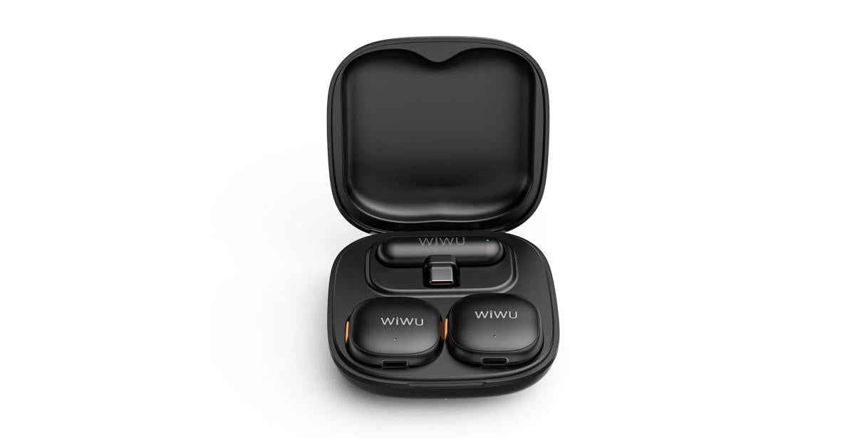 WiWU Wi-WM006 AI-Powered Noise-Cancelling Wireless Lavalier Microphone