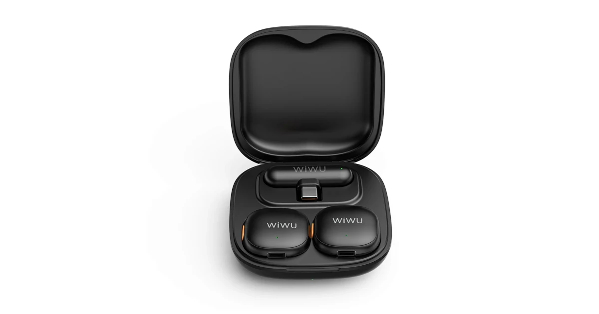 WiWU Wi-WM006 AI-Powered Noise-Cancelling Wireless Lavalier Microphone