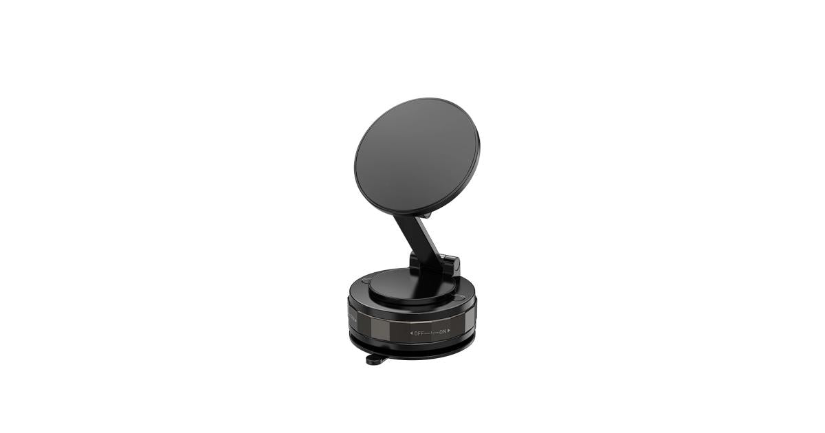 WiWU Wi-CH057 Vacuum Suction Foldable Magnetic Phone Holder – 360° Rotating Dash or Desk Mount
