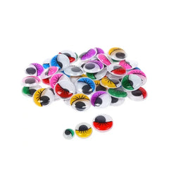 Wiggle Googly Eyes, Self Adhesive, Small Size 20 Pieces, Multi Colours