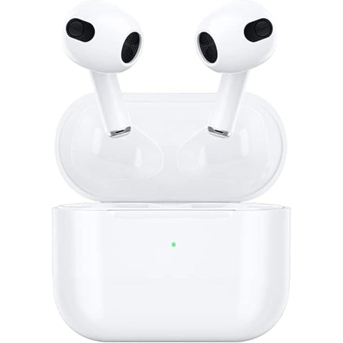 Wiwu Airbuds 3 Se True Wireless Earbuds, 3rd Gen Bluetooth Earphones, Hifi Sound, Magsafe & Usb C Charging, Long Battery Life, Spatial Audio, Anti Fingerprint Silicone Case, Noise Isolation Up To 40 Hours Standby Power White - CompuMe