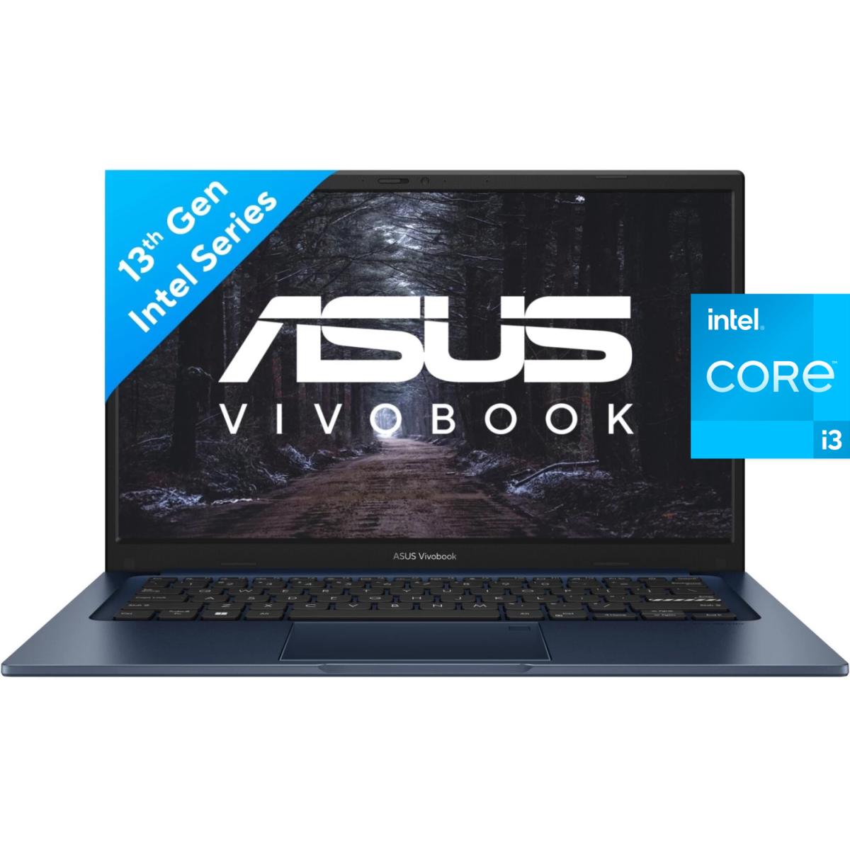Asus New Vivobook 14 (2023) X1404va New 13th Gen Intel Core I3 6 Cores Thin & Light Military Grade Quiet Blue - CompuMe