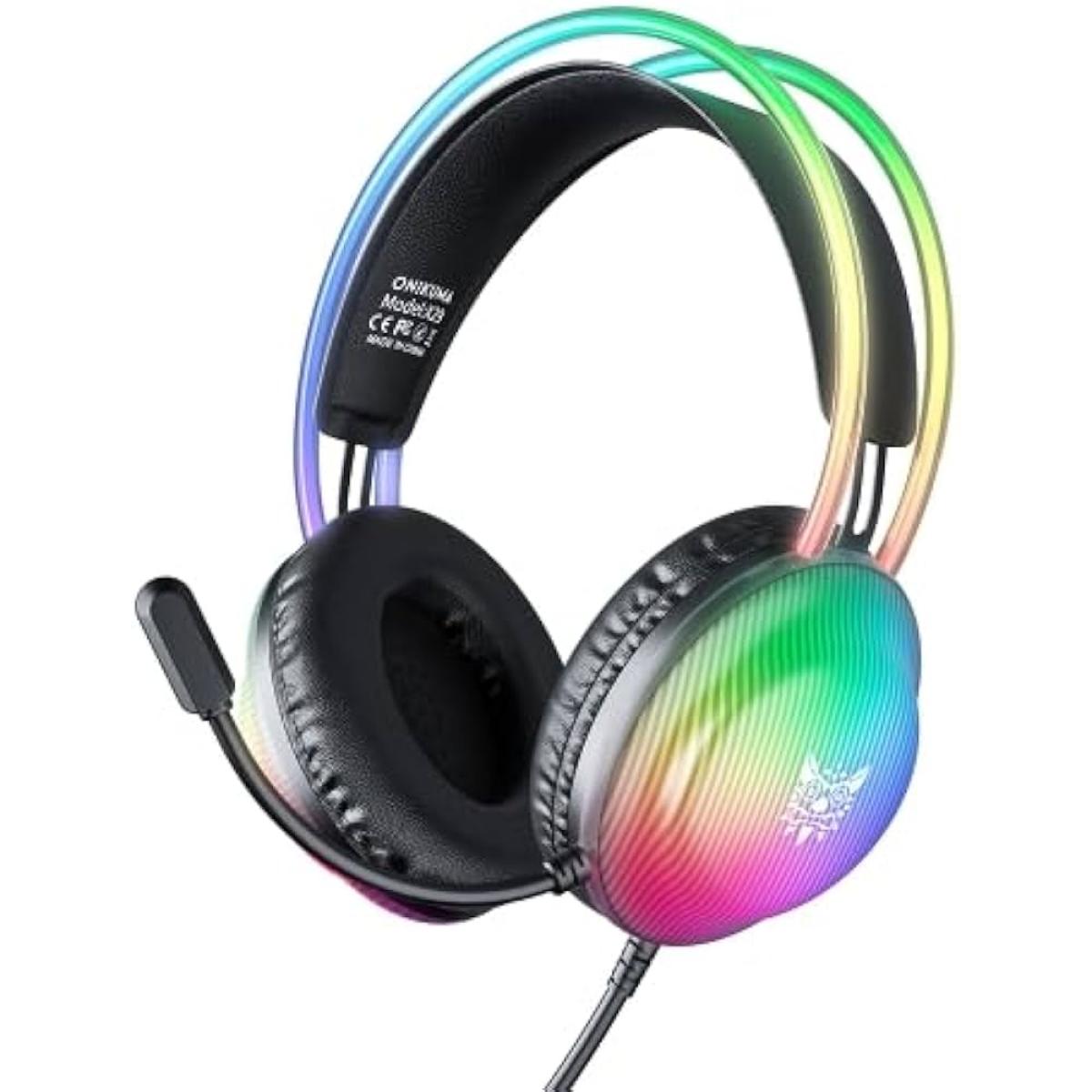 ONIKUMA X29 RGB Wired Gaming Headset 1 Pin USB