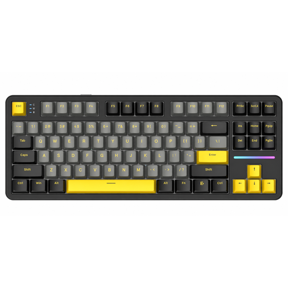ATTACK SHARK X87 80% Tri-Mode Mechanical Gaming Keyboard Star Black