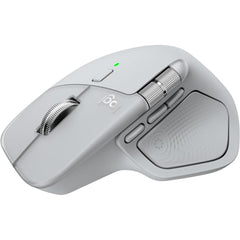 Logitech MX Master 4, Ergonomic Wireless Mouse with Advanced Performance Haptic Feedback, Ultra-Fast Scrolling, USB-C Charging, Bluetooth, Windows, MacOS - Pale Grey