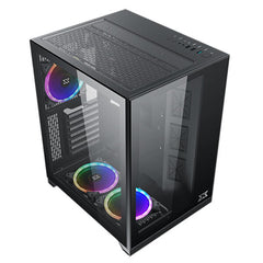 Xigmatek Aquarius S RGB Tempered Glass Case Black, cases