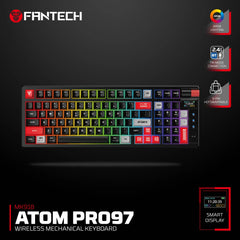 Fantech wireless mechanical gaming keyboard for computer setup