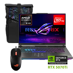 Asus Rog Strix G16 G614fr Gaming Laptop Amd Ryzen 9 9955hx Nvidia Rtx 5070 Ti 12gb 16 Inch Wuxga Fhd+165hz Full Package Mouse & Bacpack