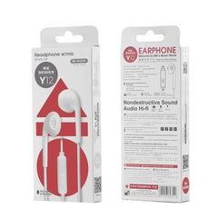 WK Design Y12 Wired Earphone Type C - White