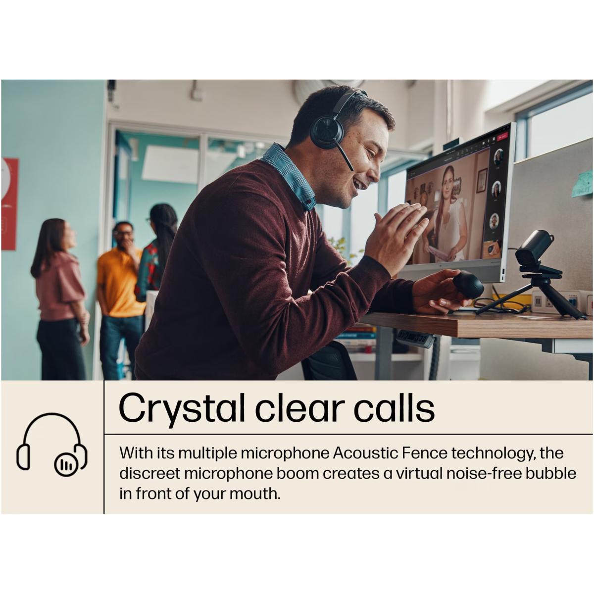 Poly Bluetooth headset for computer setup