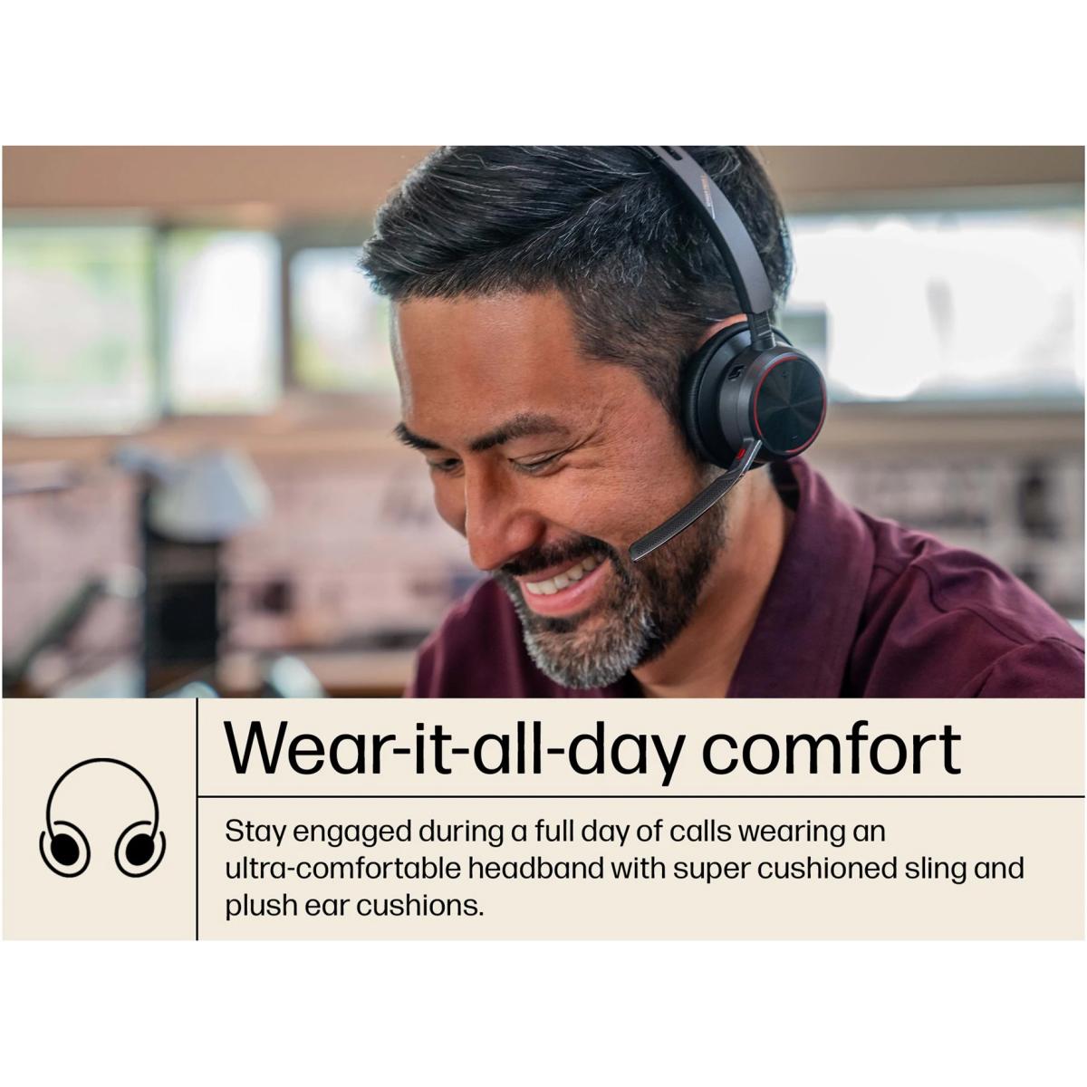 Poly Bluetooth headset for computer setup