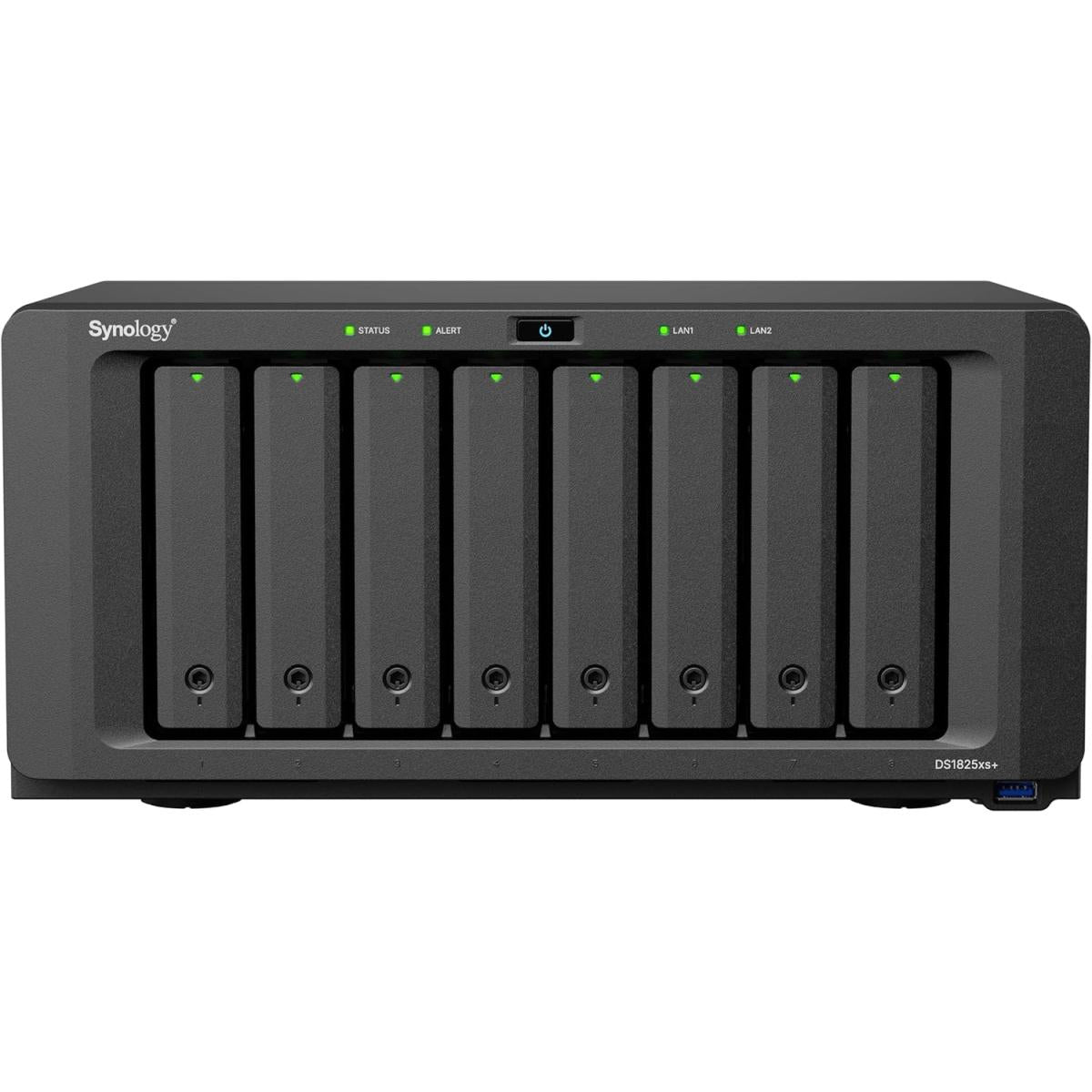 Synology DiskStation DS1825+ 8-Bay Diskless NAS w/ AMD Ryzen V1500B 4-Core CPU & 8GB DDR4 ECC RAM