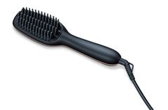 Beurer Hair Straightener Brush, 200Watts, Black - HS 60
