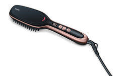 Beurer Hair Straightener Brush, 200Watts, Black - HS 60