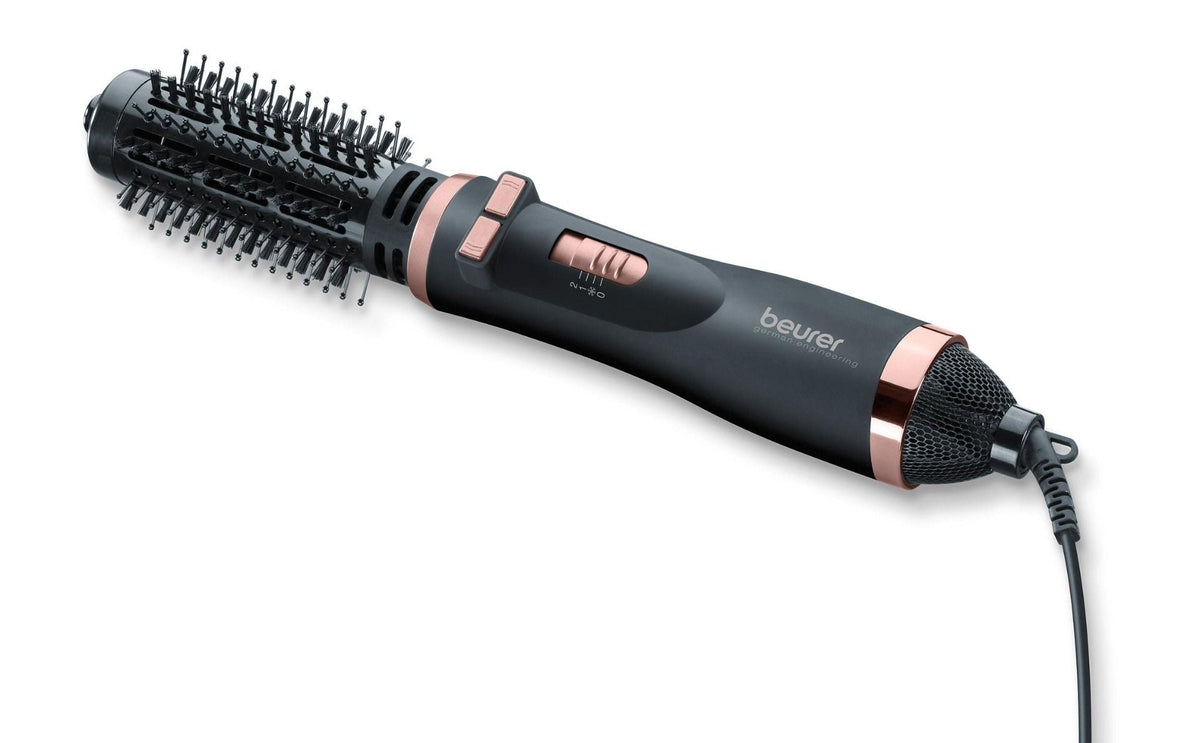 Beurer Roating Hot Air Brush, Two Appendices, 1000Watts, Black - HT 80