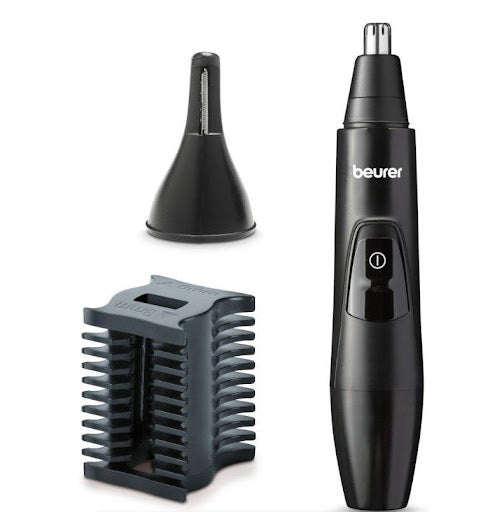 Beurer Precision Trimmer, 3Attachments For Trimming & Shaping Eyebrows Nose, Black - MN2X