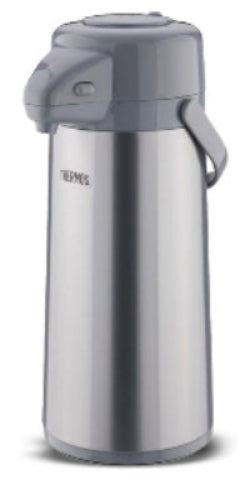 Thermos Glass Vacuum Pump Pot with Push Button, 2.2Lit, Stainless Steel - TPP-2200
