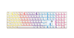 FANTECH MK314 ATOM AIR108 Low Profile Mechanical Gaming Keyboard, 17 RGB Modes - White