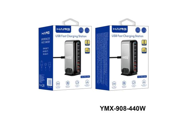 Haing Ymx 908 440w 8 Port Usb Fast Charging Station 440w Eu Plug