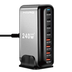 HAING YMX-908-240W 8 Port USB Fast Charging Station 240W EU Plug