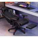 Gaming Chair YT-7009 - Ergonomic Design, TPU Armrests, 360° Swivel, Premium Casters, Red & Black