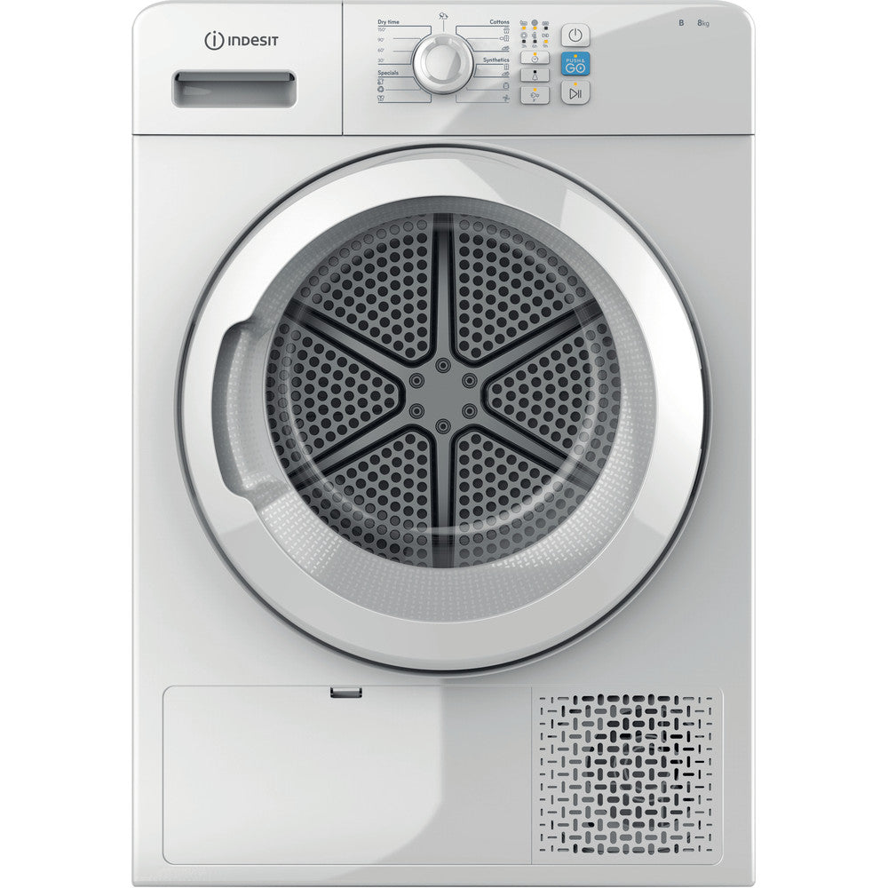 YTCM088B Indesit Dryer, 8 Kg, White