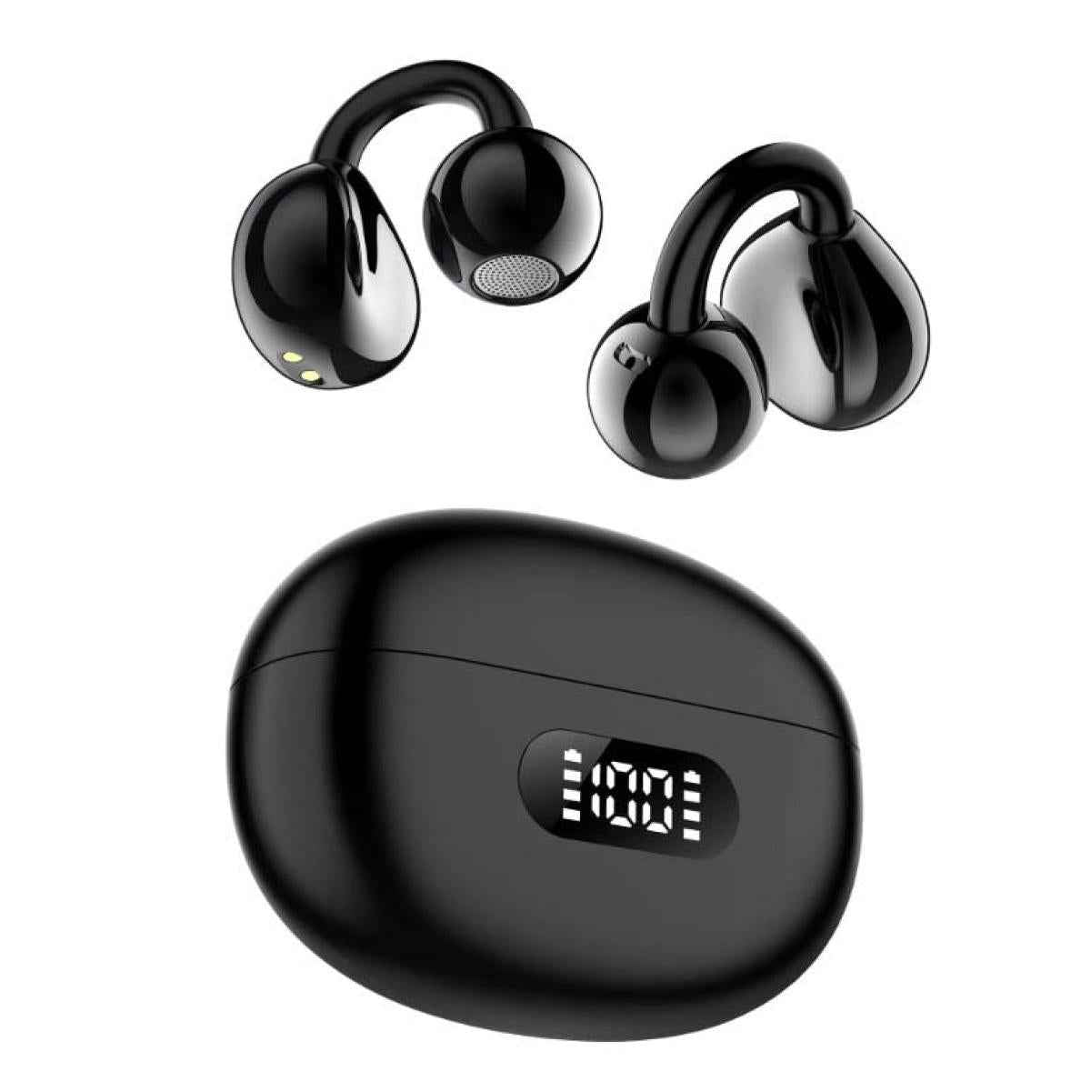 YXG-20 LED Digital Display Clip-On Wireless Earphone
