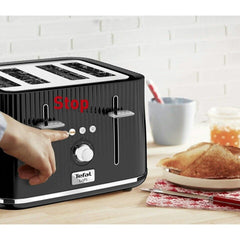 Tefal Loft Toaster, 4Slots, Modern Design, Black - TETT760840
