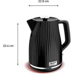 Tefal Loft Electric Kettle, 1.7Lit, 3000Watts, Black - TEKO250840