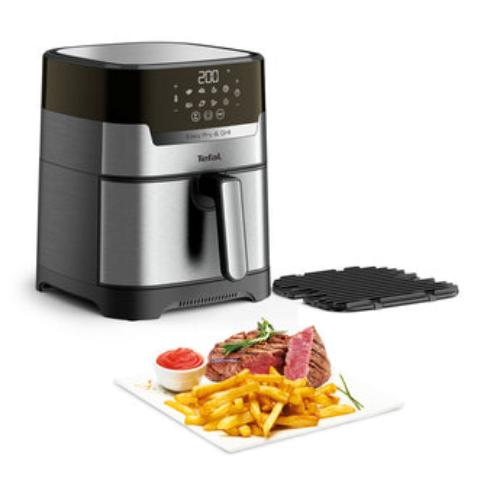 Tefal Air Fryer & Grill Digital 2-in-1, 1550Watts, 4.2Lit, Stainless Steel - TEEY505D27