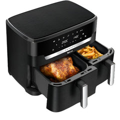 Tefal XXL Dual Easy Fry, XXL Dual Air Fryer, Synchronized Cooking, 11Lit, 2700Watts, Black - TEEY9428G0