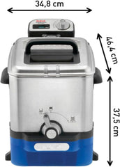 Tefal Deep Fryer Oleo Clean Pro, 3.5Lit, 2300Watts, Stainless Steel - TEFR804040