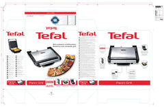 Tefal Panini Grill, 2000Watts, Silver - TEGC241D28