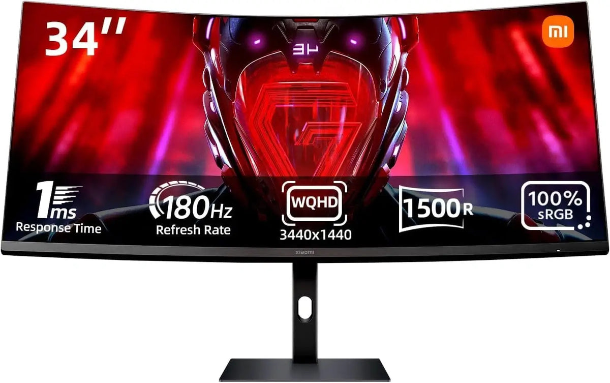 Xiaomi G34wqi 34 Inch 180hz 1ms Wqhd 2k Curved Gaming Monitor