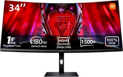 Xiaomi G34wqi 34 Inch 180hz 1ms Wqhd 2k Curved Gaming Monitor