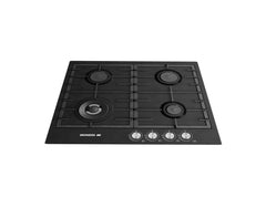 Mondin Built in Hob Gas with Safety, 60Cm, Cast Iron, Black - FB604VT