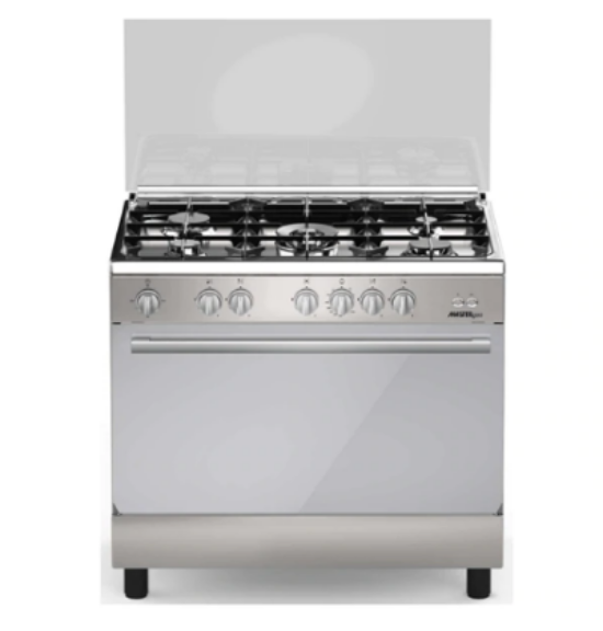 Master Gas Cookers, 5 Burners, 90x60Cm, 3Fan, Cast Iron, Stainless Steel - MG9621MF2SS