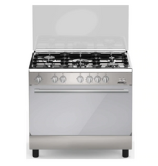 Master Gas Cookers, 5 Burners, 90x60Cm, 3Fan, Cast Iron, Stainless Steel - MG9621MF2SS