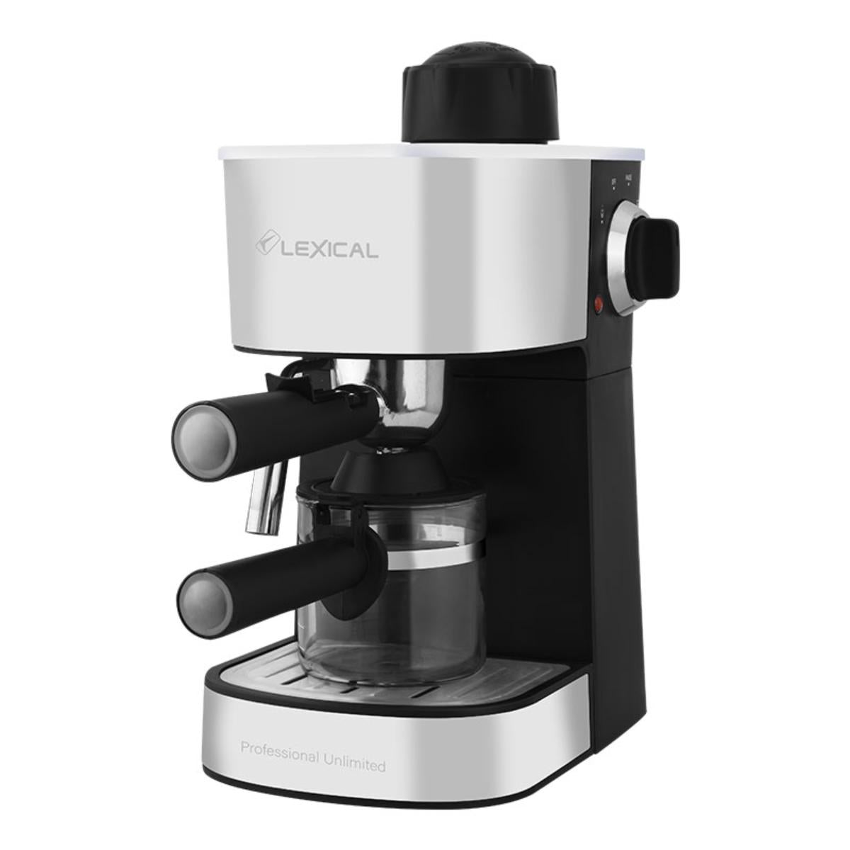 Lexical Coffee Maker Espresso, 850Watts, Black - LEM-0603