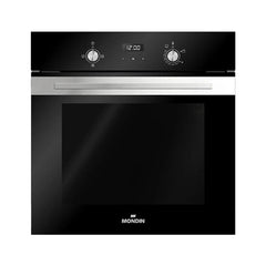 Mondin Built in Gas Oven, 60Cm, Digital Double Fan, Black - FM60PG03D